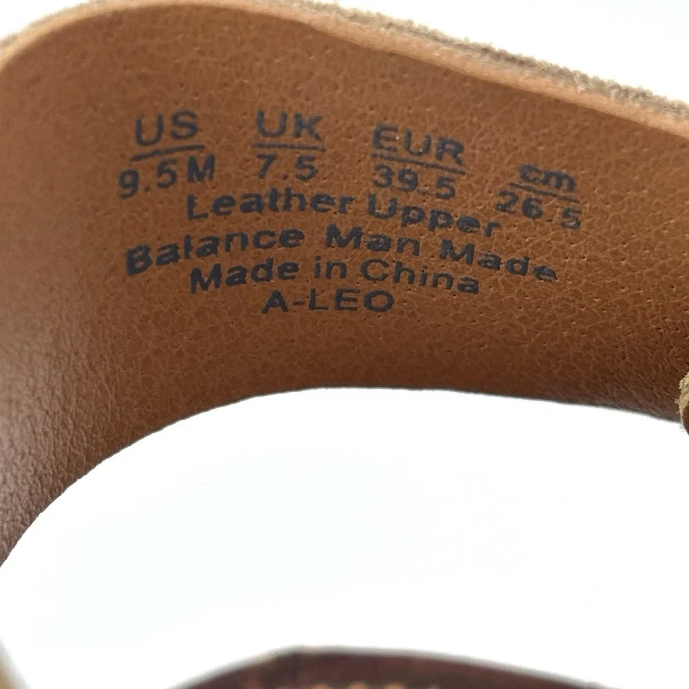Sarto Franco Sarto A-LEO Suede Espadrille Platform Sandals Tan 9.5M